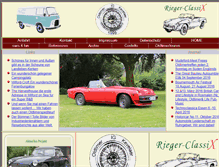 Tablet Screenshot of oldtimer-automobile-rieger.com